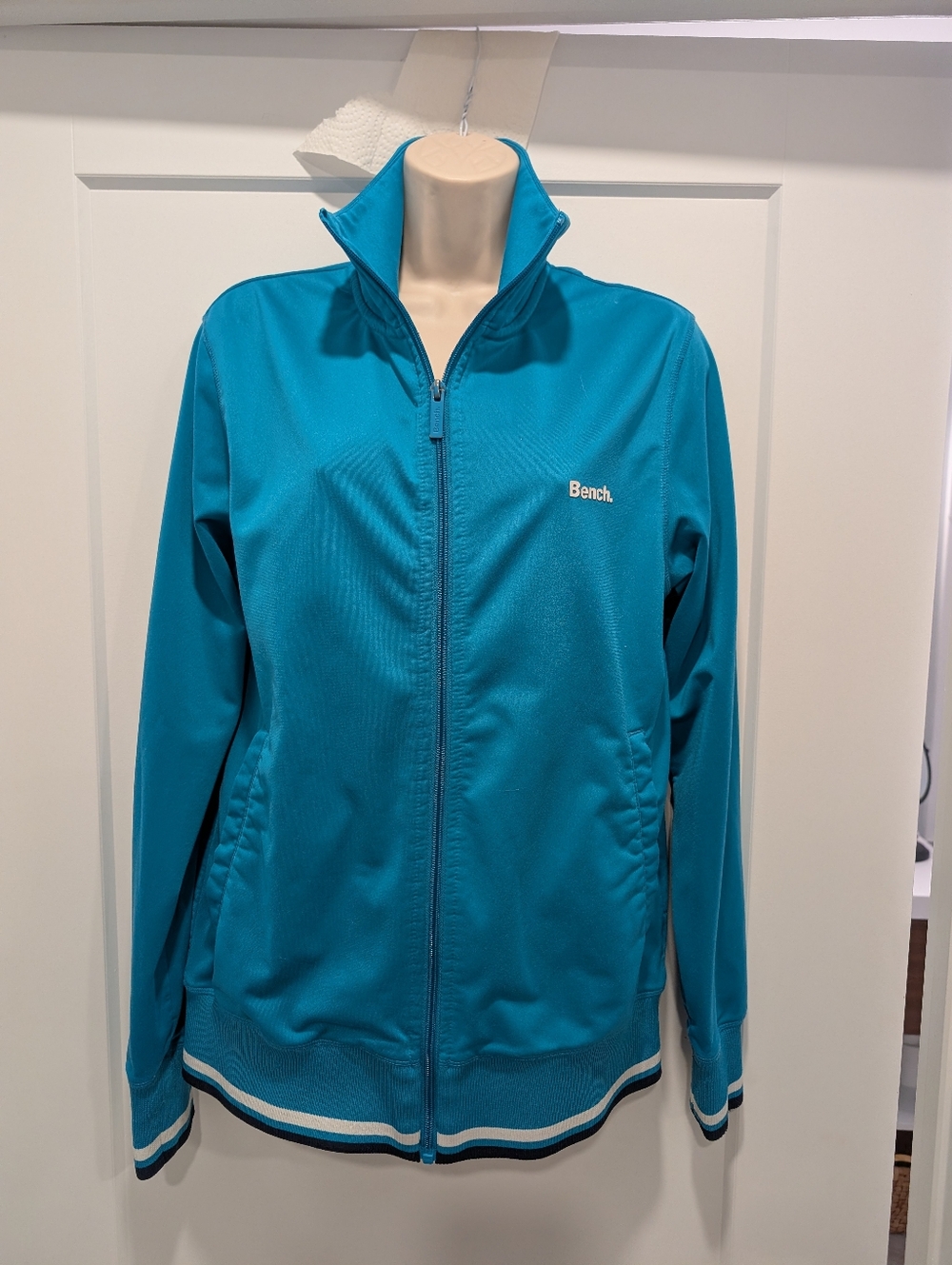 Bench Women's Turquoise Full-Zip Bomber Jacket